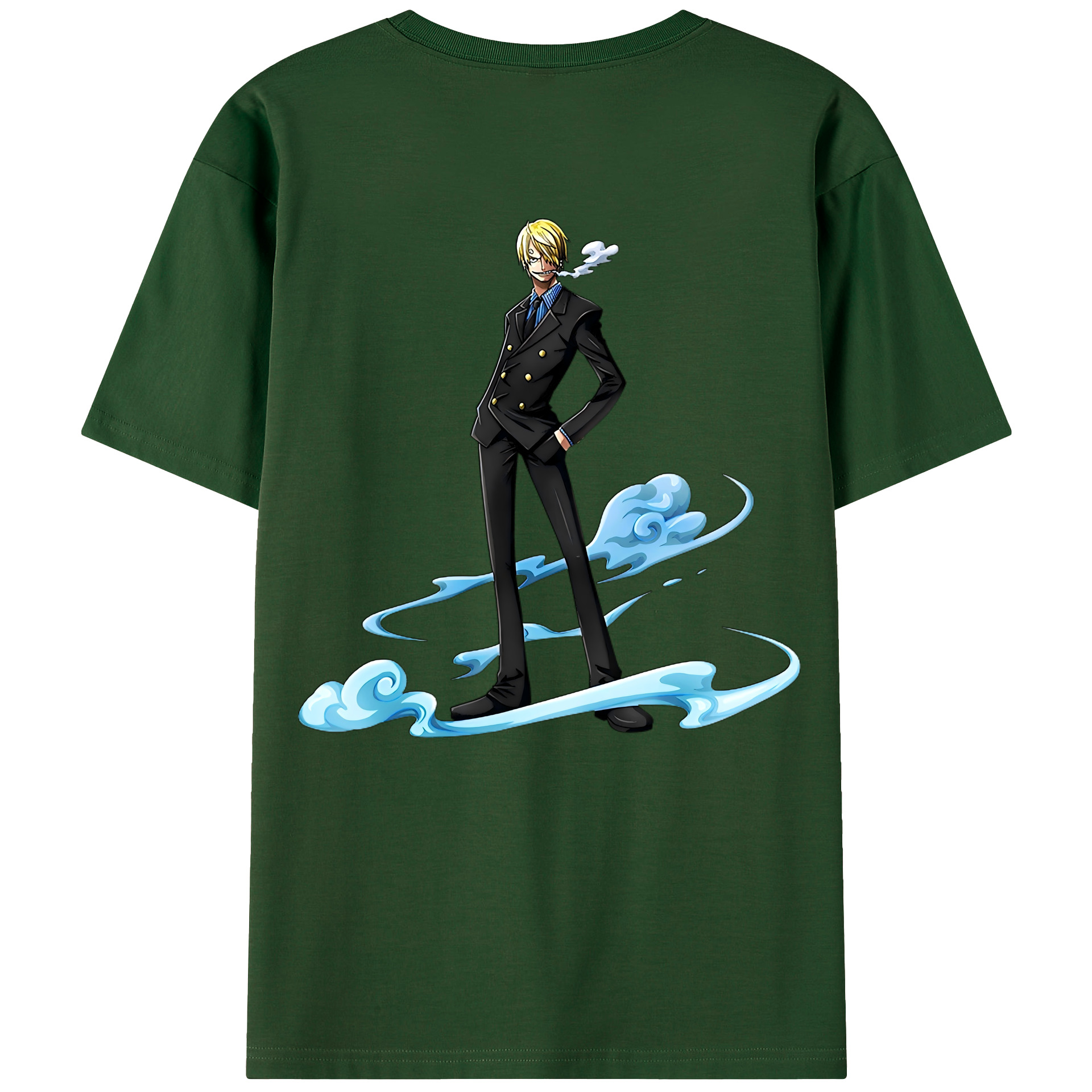 ワンピース サンジ ONE PIECE Sanji 綿100％半袖Tシャツ（背面プリント）
